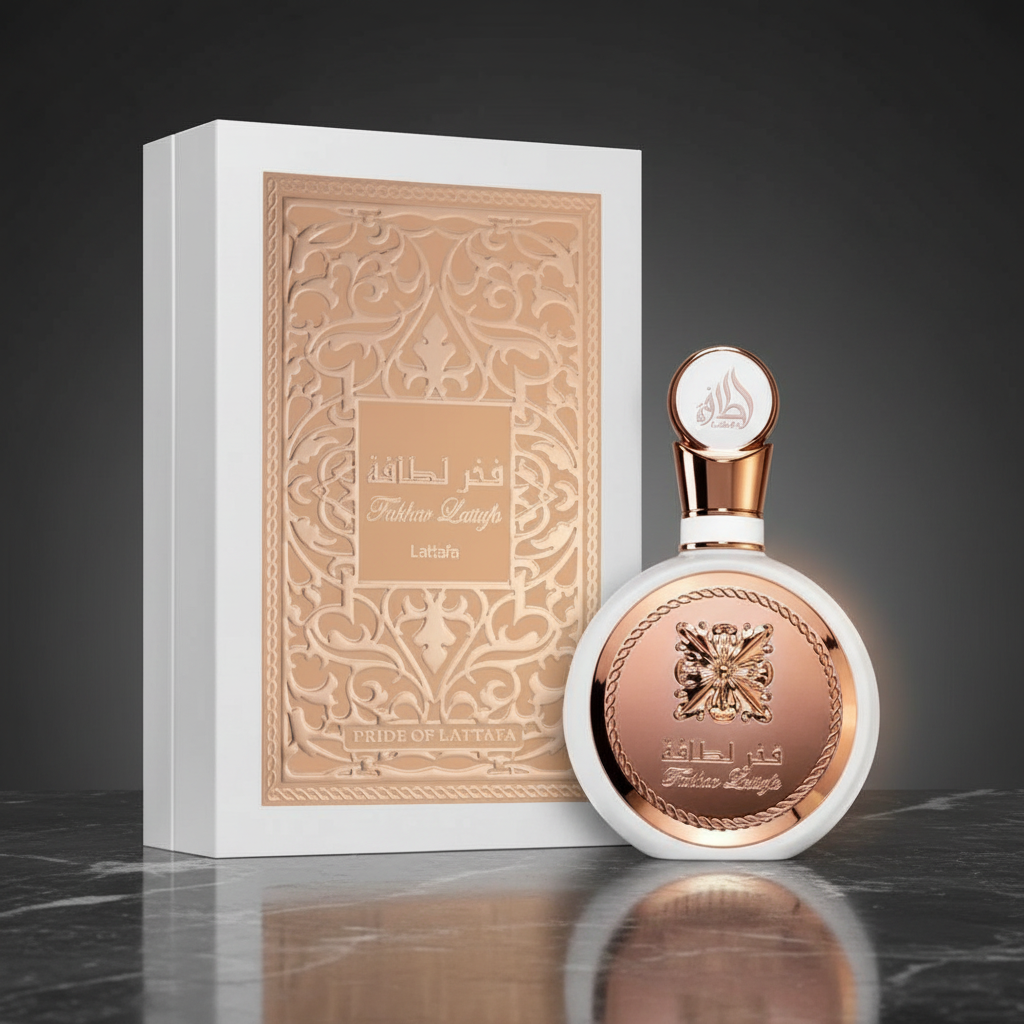 Fakhar Lattafa 100ml with bright Dubai Essence styling