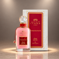 Musk Collection Pomegranate with warm neutral spotlight background